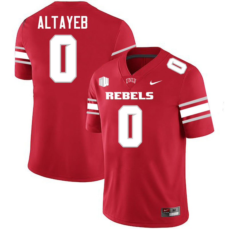 Mohamed Altayeb UNLV Jersey,UNLV Rebels Football Uniforms,Jerseys,Gears-Scarlet